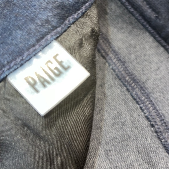 Paige High Rise Cindy Jeans Size 33 Dark Blue. Pre-owned in EUC - Picture 7 of 12